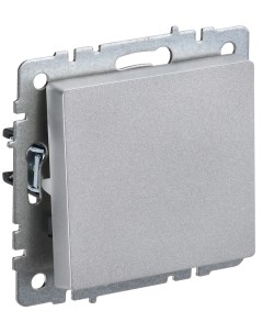 Алюм. Выключатель 1-кл. прох. (без рамки) BR-V12-0-10-K47 IEK Brite