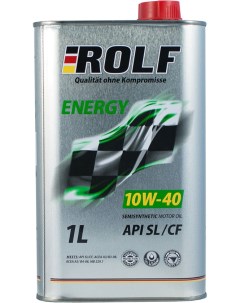 Масло моторное полусинтетическое Energy SAE 10w40 1 л Rolf