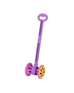 Каталка Нордпласт Весёлые колёсики с шариками фиолетово розовая 760