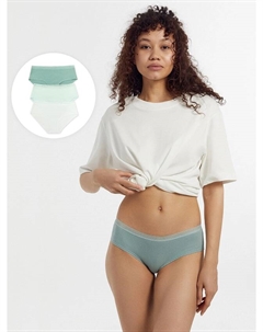 Трусы женские шорты (3 шт.) в зеленом цвете Mark formelle