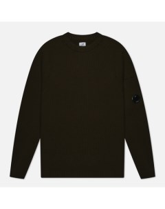 Мужской свитер Sea Island Ribbed Knit цвет оливковый размер 48 C.p. company