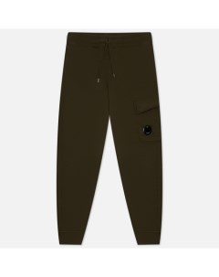 Мужские брюки Cotton Diagonal Fleece Cargo Garment Dyed цвет оливковый размер XXL C.p. company