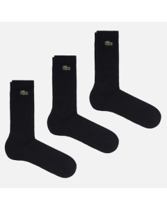 Комплект носков Sport High Cut 3 Pack цвет чёрный размер 40 43 EU Lacoste