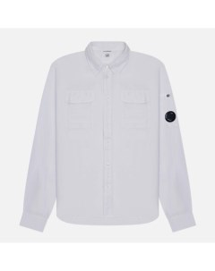 Мужская рубашка Linen Pocket цвет белый размер XXL C.p. company