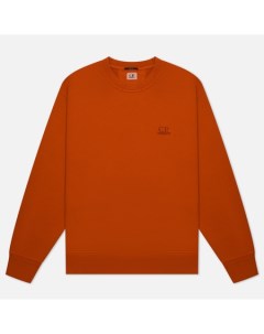 Мужская толстовка Cotton Diagonal Fleece Logo Resist Dyed цвет оранжевый размер XXL C.p. company
