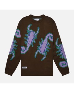 Мужской свитер Scorpion Knitted цвет коричневый размер XXL Butter goods