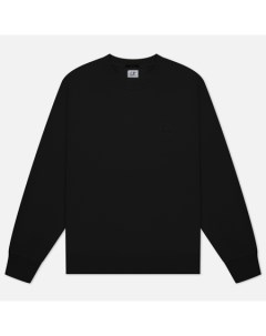 Мужская толстовка Cotton Diagonal Fleece Logo Garment Dyed цвет чёрный размер L C.p. company