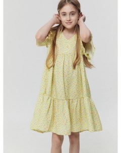Платье для девочек желтое с цветами Mark formelle