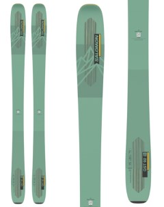 Горные лыжи без креплений 22 23 N QST 92 Green Spruce Solar Salomon