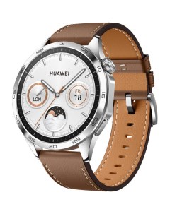 Смарт часы WATCH GT 4 46mm model PNX B19 Brown Leather Strap Huawei