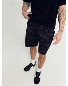 Шорты мужские черные с фиолетовыми разводами Mark formelle