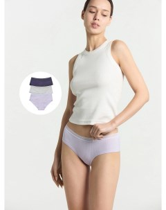 Трусы женские шорты мультипак 3 шт в фиолетовом цвете Mark formelle