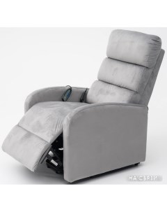 Массажное кресло 2166 серый велюр Calviano