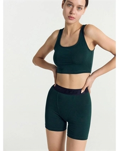 Комплект женский (топ, шорты) в зеленом цвете Mark formelle