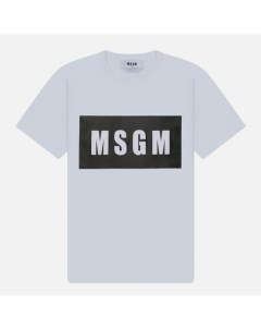 Женская футболка Box Logo цвет белый размер M Msgm