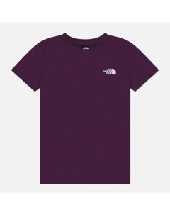 Женская футболка Simple Dome Crew Neck цвет фиолетовый размер M The north face