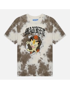 Мужская футболка x Pokemon Meowth цвет серый размер S Market