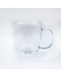 Кружка с двойными стенками 450 мл, стекло, арт. MUXH122712 Art&home