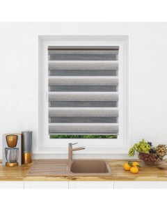 Рулонная штора ДН LB 55-04, 180х185 см (серый, день-ночь) Lm decor