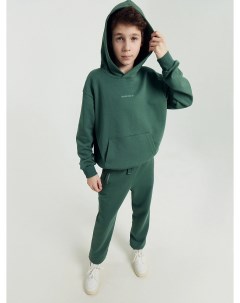 Комплект для мальчиков анорак брюки зеленый с печатью Mark formelle