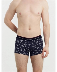 Трусы мужские боксеры синие с принтом "волки" Mark formelle