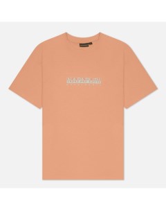 Женская футболка Box Loose Fit цвет розовый размер S Napapijri