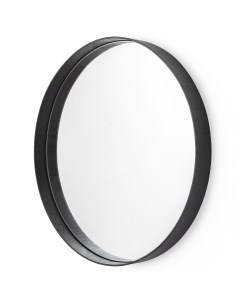 Зеркало Loft круглое в раме черное 40 см Emze