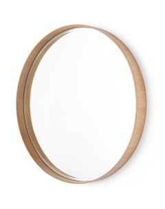 Зеркало Loft круглое в раме дуб 60 см Emze