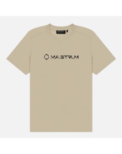 Мужская футболка Cracked Logo цвет бежевый размер M Ma.strum