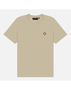 Мужская футболка Oversized Back Logo Print цвет бежевый размер M Ma.strum