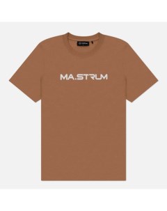 Мужская футболка Logo Chest Print цвет коричневый размер XL Ma.strum