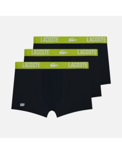 Комплект мужских трусов Underwear 3 Pack Microfiber Boxer Brief цвет чёрный размер XXL Lacoste