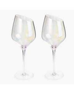 Бокал для белого вина 460 мл 4 шт стекло перламутр Charm L polar Kuchenland