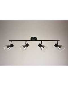 Светильник подвесной (CL) BL-2844/4 BK+CR 4х40Вт Е14 Mirastyle