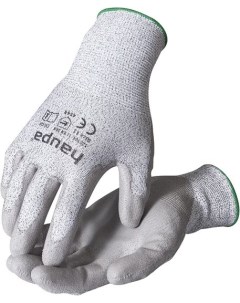 Текстильные перчатки 120304 10 р 10 серый Haupa