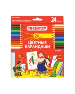 Набор цветных карандашей Пифагор