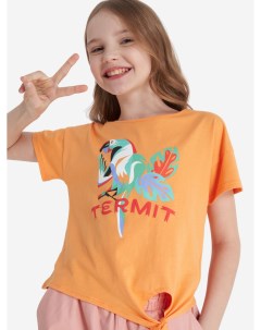 Футболка для девочек Оранжевый Термит