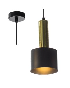Светильник подвесной (К) 1х40Вт Е27 НСБ 01-40-101 A8133S черный/золото Aitin-pro