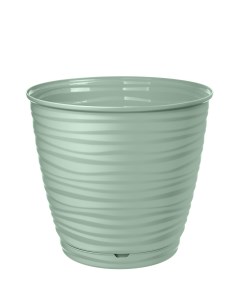Горшок для цветов Saffron 2,6 л с поддон, 16*17 см (св-зелен)221610217/03 Idiland