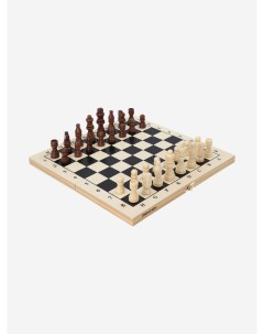 Игра 2 в 1 Шахматы и шашки Бежевый Denton