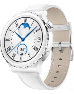 Умные часы Watch GT 3 Pro Ceramic 43 мм белый кожа Huawei
