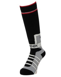 Носки горнолыжные Retro Future Ski Touring Socks Jr Black Red Phenix