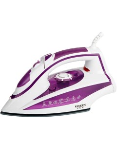 Утюг Lux DL 352 белый фиолетовый Delta