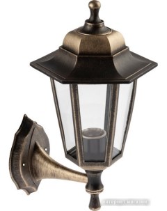 Уличный настенный светильник Леда1 НБУ 06 60 001 бронзовый Эра