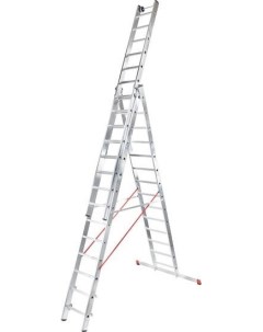 Лестница стремянка NV 523 трёхсекционная индустриальная 3x12 ступеней Новая высота