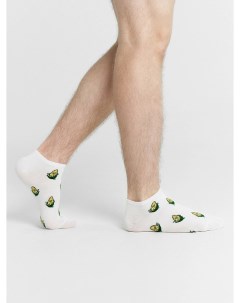 Носки мужские белые с рисунком в виде кукурузы Mark formelle