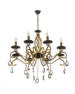 Светильник подвесной (D/CL) 8x60Вт Е27 НСБ 01-8х60-105 NH5509/8 золото/черн. Aitin-pro