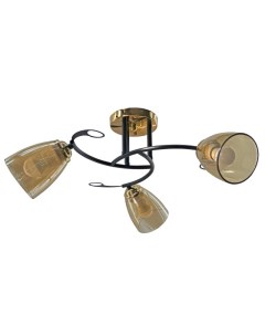 Светильник подвесной (CL) НПБ 02-3x60-101 A4088/3 чёрный/золото (3*60Вт, Е27) Aitin-pro