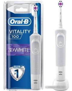 Электрическая зубная щетка Braun Vitality 100 3D White D100 413 1 белый Oral-b