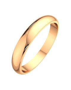 Кольцо обручальное из розового золота Зорька